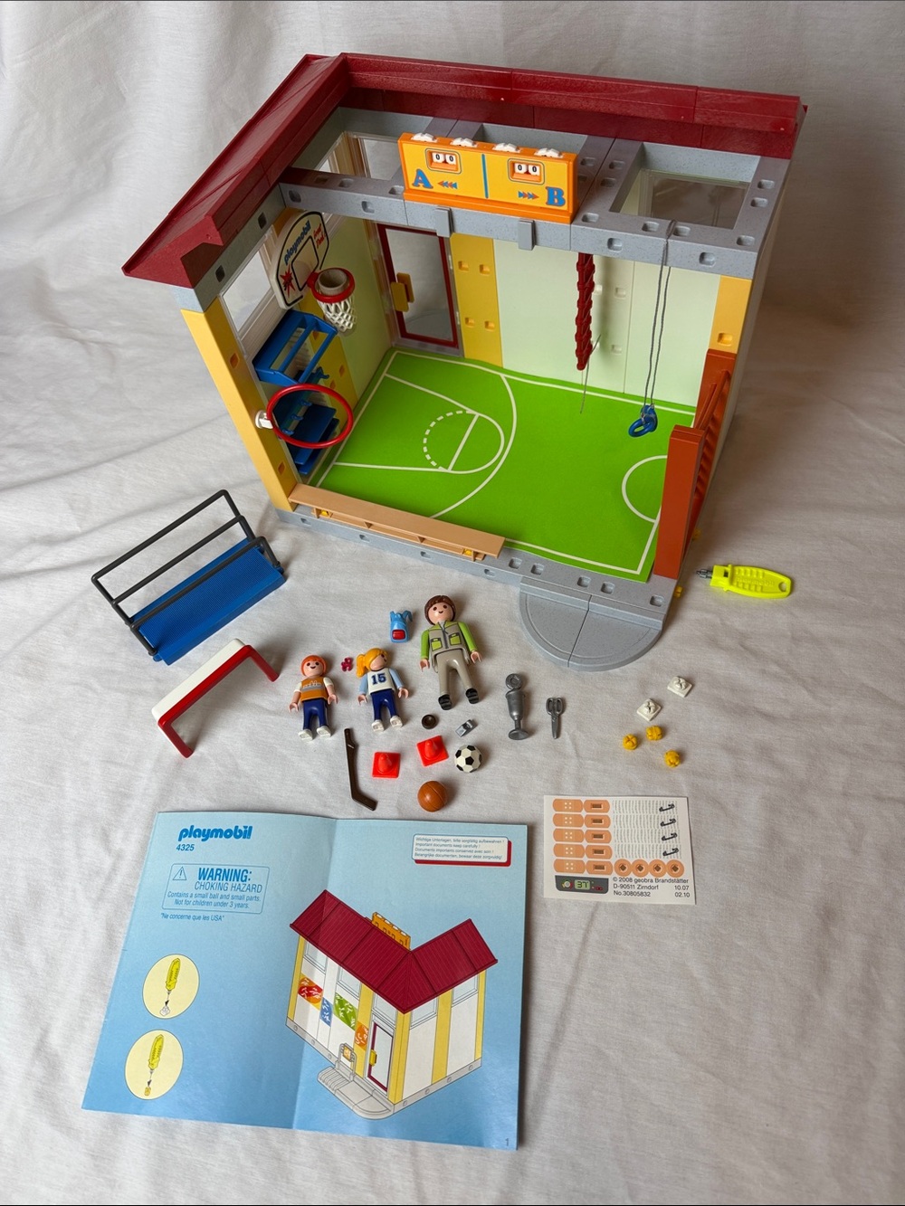Playmobil 4325 School Gym Attachment Playset with Figures